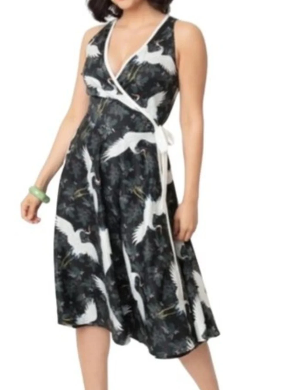 chi chi london cami floral print wrap midi dress reviews Plus Size Cami Floral Print Wrap Midi Dress in Blue